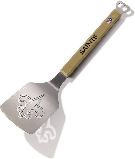 YouTheFan NFL 18" Stainless Steel Sportula (Spatula) with Bottle Opener (New Orleans Saints)