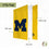 University of Michigan Garden Flag Wolverines UM U of M Banner 100% Polyester (Design F) - 757 Sports Collectibles