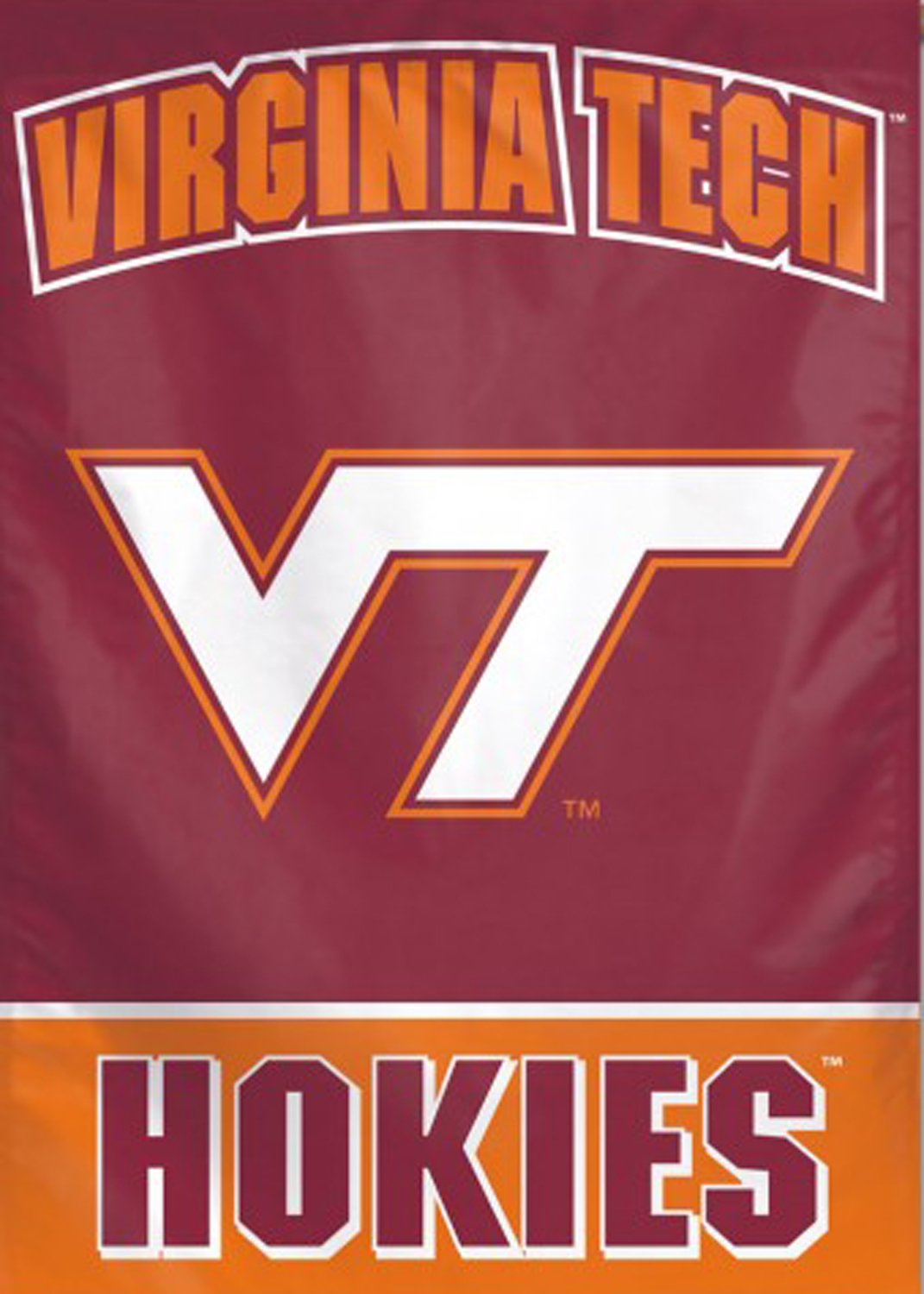 NCAA Virginia Tech Hokies Banner28x40 Vertical Banner, Team Colors, One Size - 757 Sports Collectibles