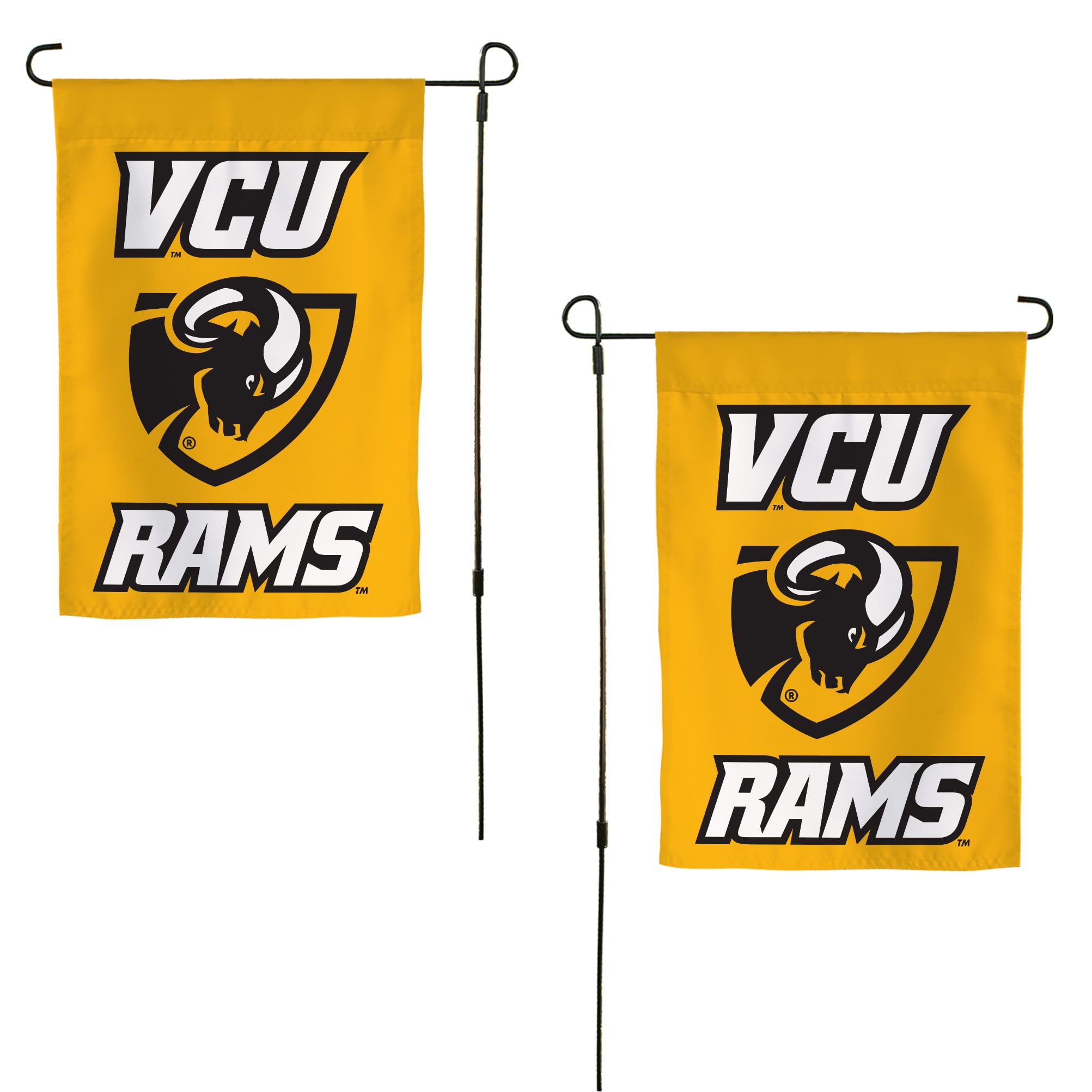 Virginia Commonwealth University Garden Flag VCU Rams Banner 100% Polyester (Design A) - 757 Sports Collectibles