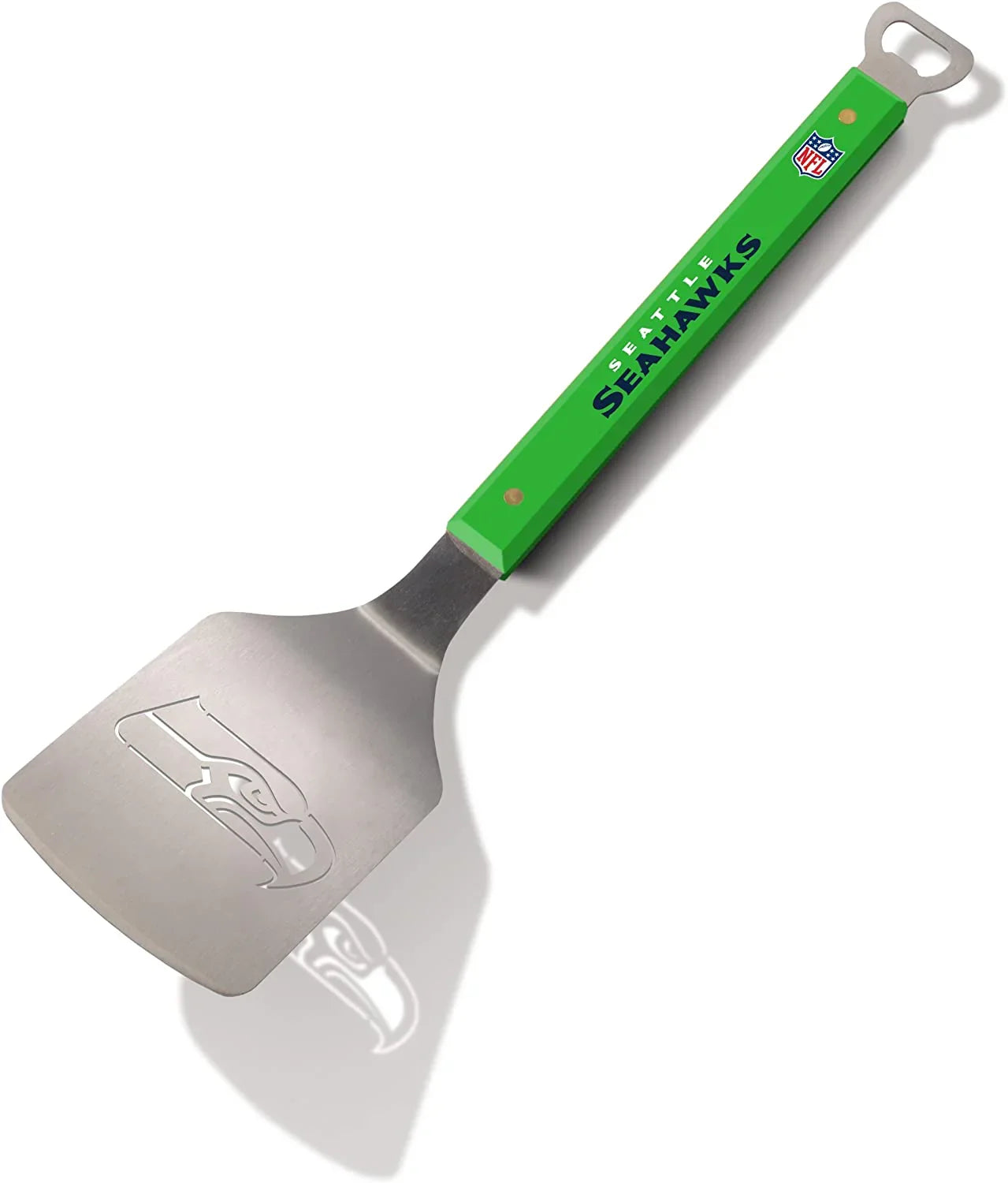 YouTheFan NFL 18" Stainless Steel Sportula (Spatula) with Bottle Opener (Seattle Seahawks)