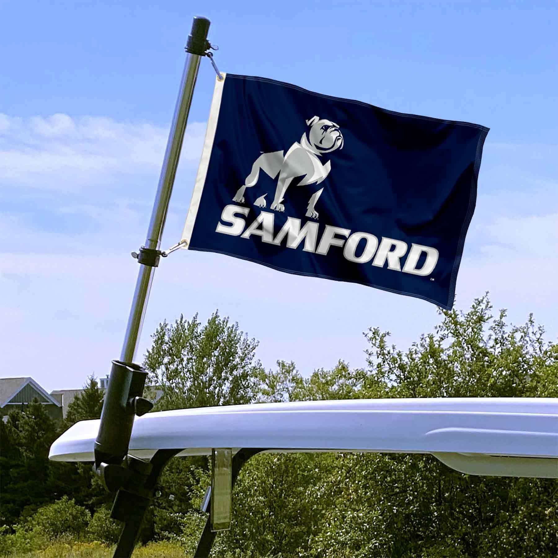 Samford Bulldogs Boat and Golf Cart Flag - 757 Sports Collectibles