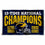 Michigan Team University Wolverines 2023 and 12x Time National Champions Banner Flag - 757 Sports Collectibles