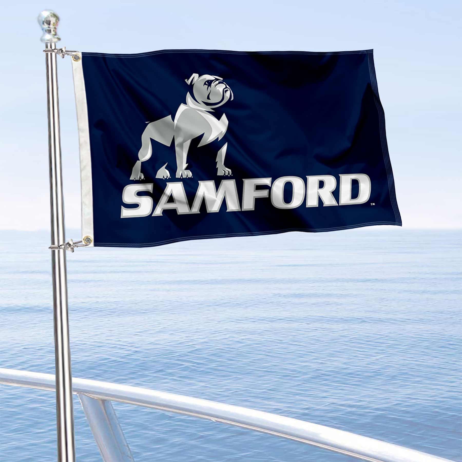 Samford Bulldogs Boat and Golf Cart Flag - 757 Sports Collectibles