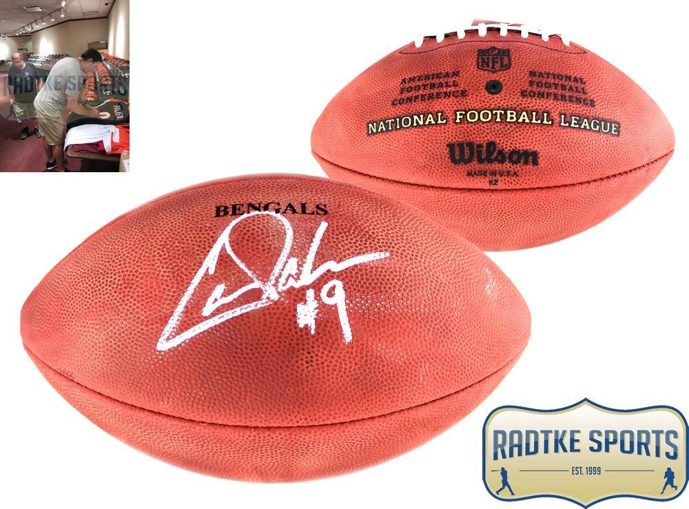 Carson Palmer Autographed/Signed NFL Cincinnati Bengals Authentic Stamped Wilson Football - 757 Sports Collectibles