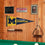 Michigan Team University Wolverines Pennant 2023 National Champions Banner - 757 Sports Collectibles