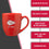 Rico Industries NFL Football Kansas City Chiefs 2024 Super Bowl LVIII Champions 16 oz Team Color Laser Engraved Speckled Ceramic Coffee Mug - 757 Sports Collectibles