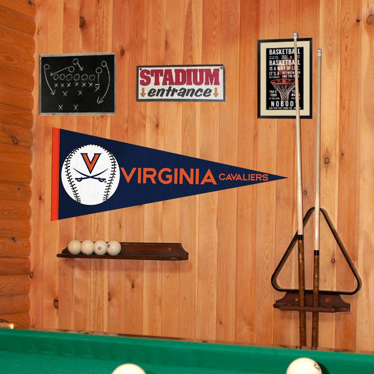 UVA Cavaliers Full Size Baseball Pennant - 757 Sports Collectibles