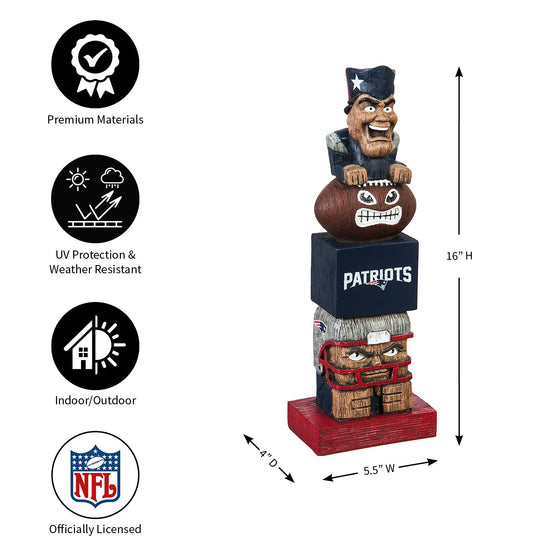 Team Sports America NFL Tiki Totems (16 Inches, New Orleans Saints) - 757 Sports Collectibles