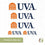 University of Virginia Cavaliers Sticker Cavaliers UVA Wahoos Stickers Vinyl Decals Laptop Water Bottle Car Scrapbook T3 (Type 3-6) - 757 Sports Collectibles