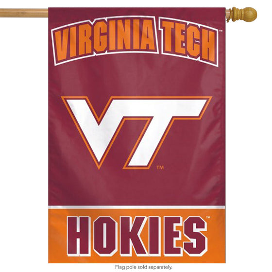 NCAA Virginia Tech Hokies Banner28x40 Vertical Banner, Team Colors, One Size - 757 Sports Collectibles