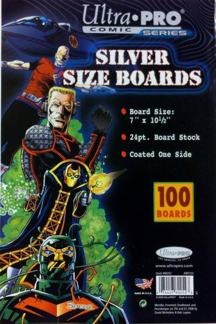 Boards - Silver 7" x 10 1/2" (100 per pack) (CDG) - 757 Sports Collectibles