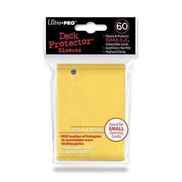Deck Protector - Small Size - Yellow (10 packs of 60) (CDG) - 757 Sports Collectibles
