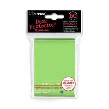 Deck Protector - Solid - Lime Green (12 packs of 50) (CDG) - 757 Sports Collectibles