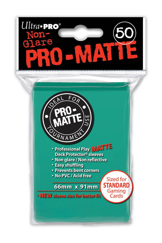 Deck Protector - Pro-Matte - Aqua (12 packs of 50) (CDG) - 757 Sports Collectibles
