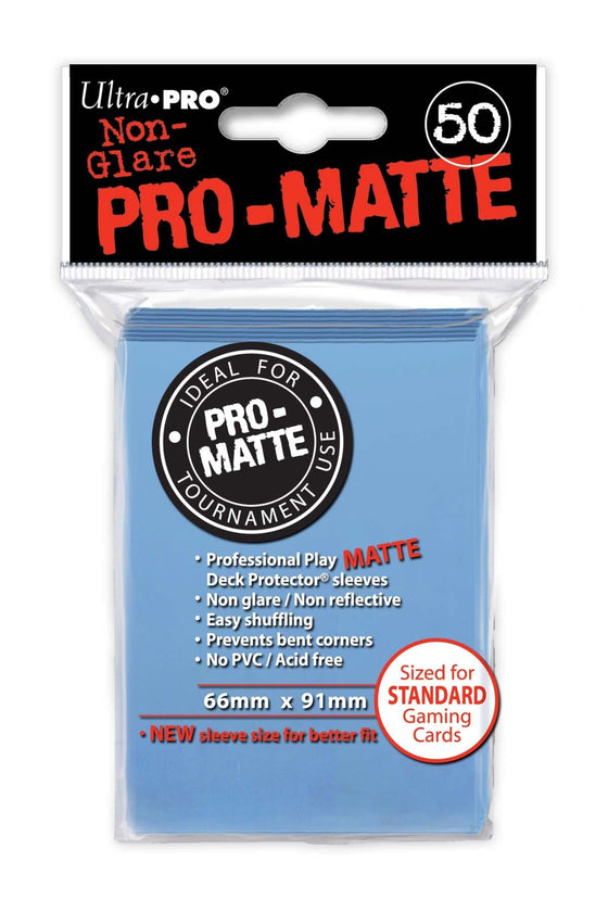 Deck Protector - Pro-Matte - Light Blue (12 packs of 50) (CDG) - 757 Sports Collectibles