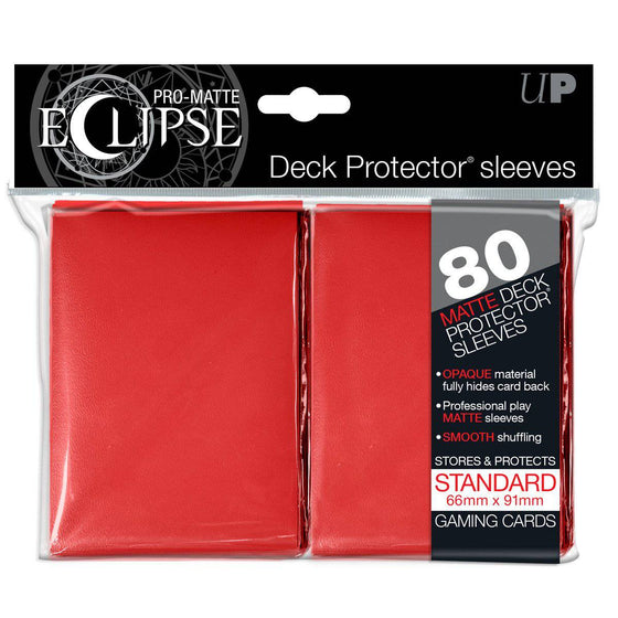 Deck Protectors - Pro Matte - Eclipse Red (8 packs per display) (CDG) - 757 Sports Collectibles