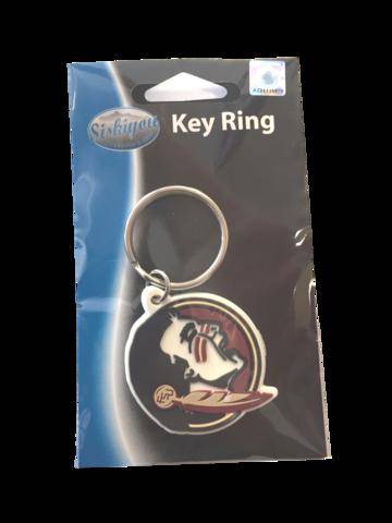 Florida State Seminoles FSU Flex Rubber Logo Key Chain Ring - 757 Sports Collectibles