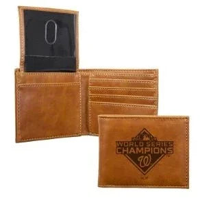 Washington Nationals 2019 World Series Champions Billfold Laser Engraved Wallet