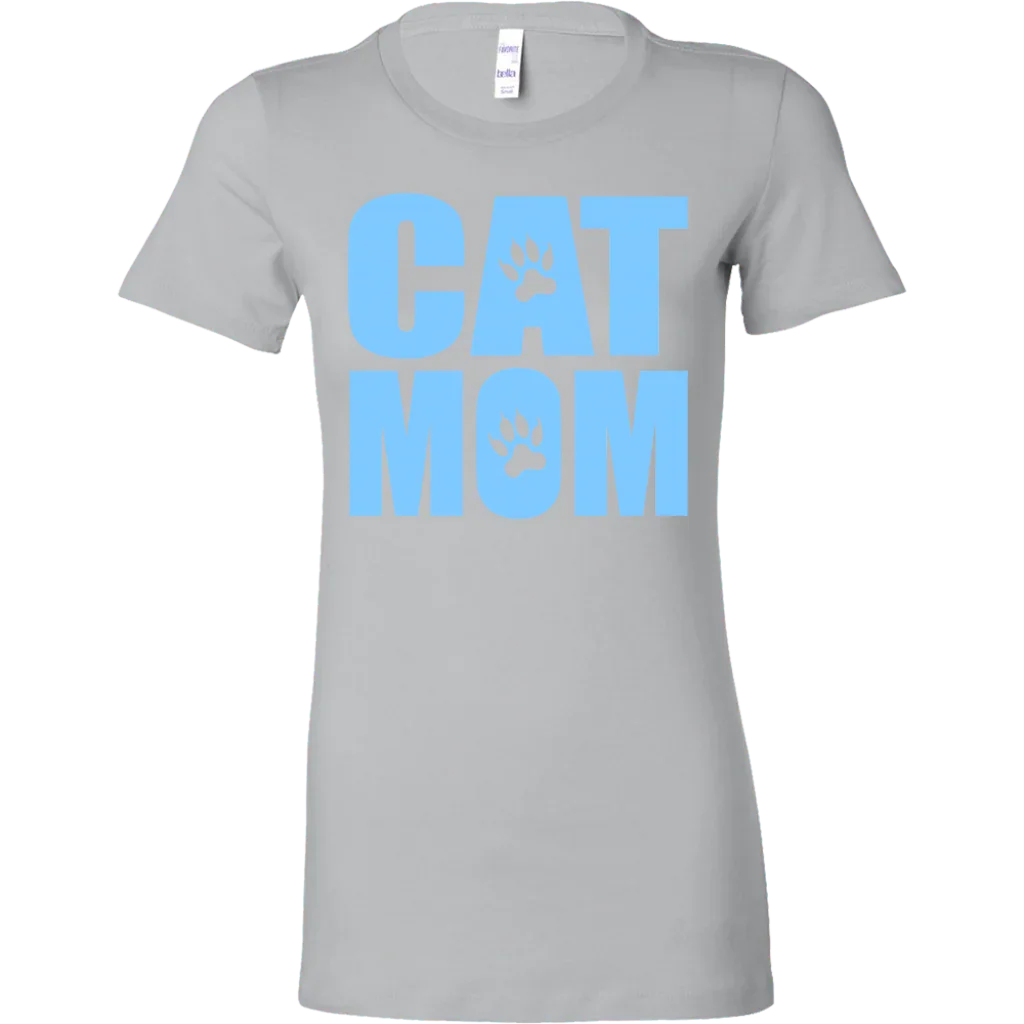Cat Mom Womens Shirt - 100% Cotton - S - 2XL - 757 Sports Collectibles