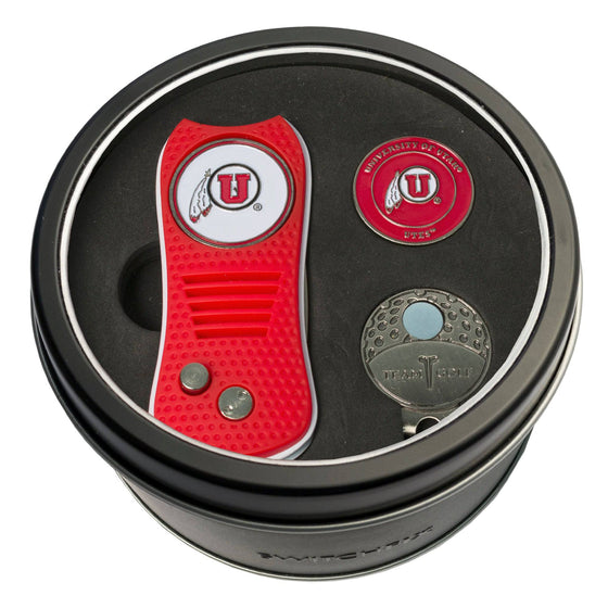 Utah Utes Tin Set - Switchfix, Cap Clip, Marker - 757 Sports Collectibles