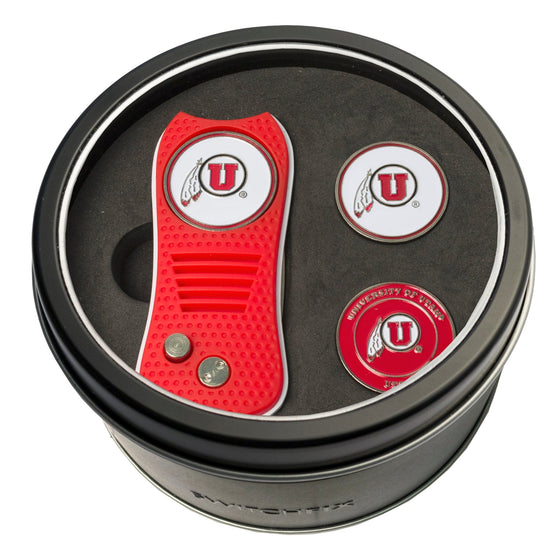 Utah Utes Tin Set - Switchfix, 2 Markers - 757 Sports Collectibles