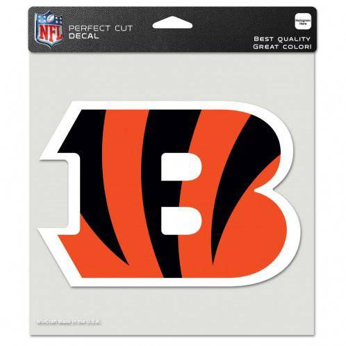 NFL Cincinnati Bengals Perfect Cut 8x8 Diecut Decal - 757 Sports Collectibles