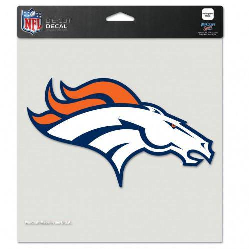 NFL Denver Broncos Perfect Cut 8x8 Diecut Decal - 757 Sports Collectibles