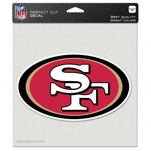 NFL San Francisco 49ers Perfect Cut 8x8 Diecut Decal - 757 Sports Collectibles