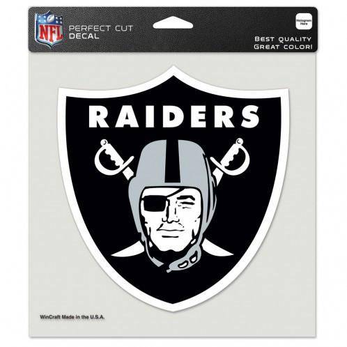 NFL Oakland Raiders Perfect Cut 8x8 Diecut Decal - 757 Sports Collectibles