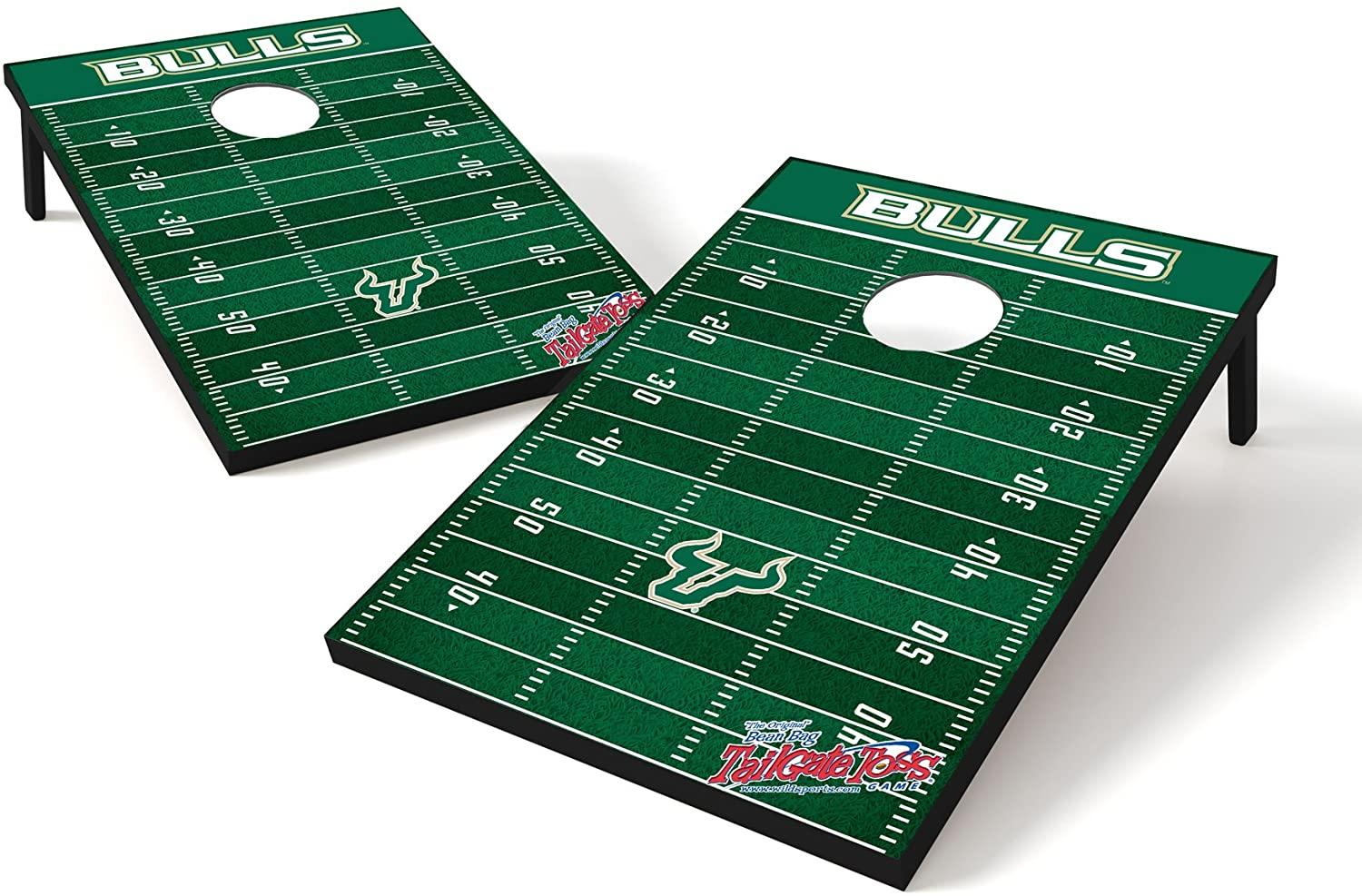 Wild Sports NCAA 2' x 3' Football Field Cornhole Bag Toss Game