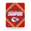 Rico Industries NFL Football Kansas City Chiefs 2024 Super Bowl LVIII Champions 8.5" x 11" Carbon Fiber Metal Parking Sign - Great for Man Cave, Bed Room, Office, Home Décor - 757 Sports Collectibles