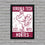 Limited Edition Virginia Tech Hokie Bird Vintage Poster Art Print 13x19" - Gifts for Virginia Tech Fan (Add Black Frame) - 757 Sports Collectibles
