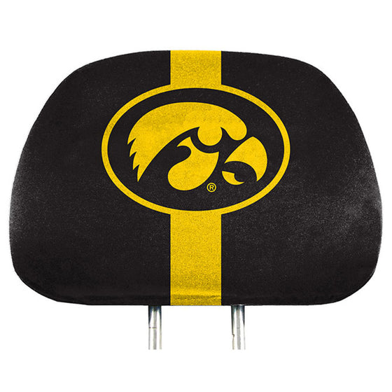Iowa Hawkeyes Headrest Covers Full Printed Style - Special Order