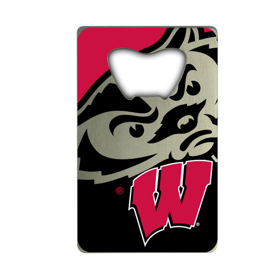 Wisconsin Badgers Bottle Opener Credit Card Style - Special Order