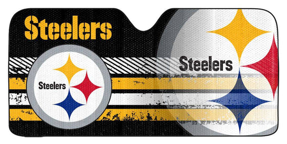 Pittsburgh Steelers Auto Sun Shade - 59"x27" (CDG) - 757 Sports Collectibles
