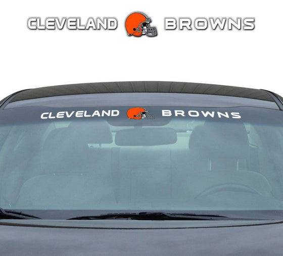 Cleveland Browns Decal 35x4 Windshield (CDG) - 757 Sports Collectibles
