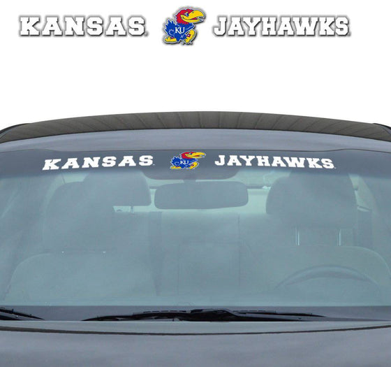 Kansas Jayhawks Decal 35x4 Windshield (CDG) - 757 Sports Collectibles