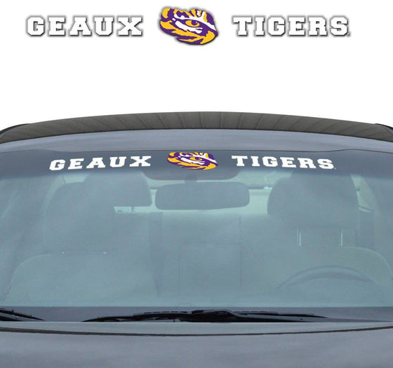 LSU Tigers Decal 35x4 Windshield (CDG) - 757 Sports Collectibles