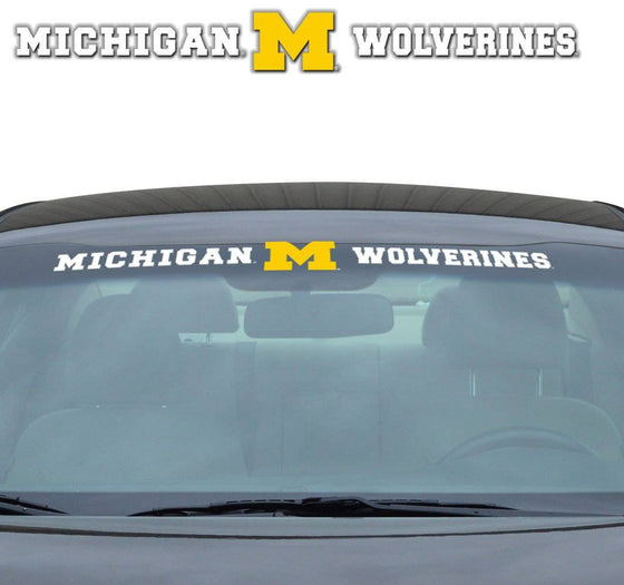Michigan Wolverines Decal 35x4 Windshield (CDG) - 757 Sports Collectibles