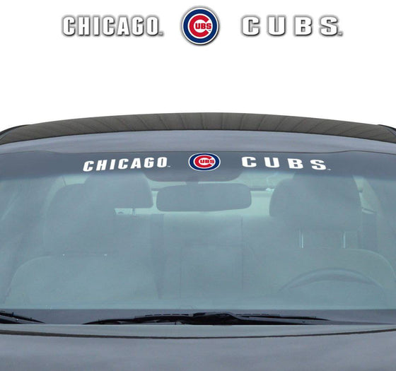 Chicago Cubs Decal 35x4 Windshield (CDG) - 757 Sports Collectibles