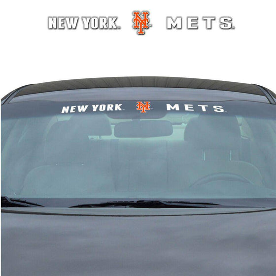 New York Mets Decal 35x4 Windshield (CDG) - 757 Sports Collectibles