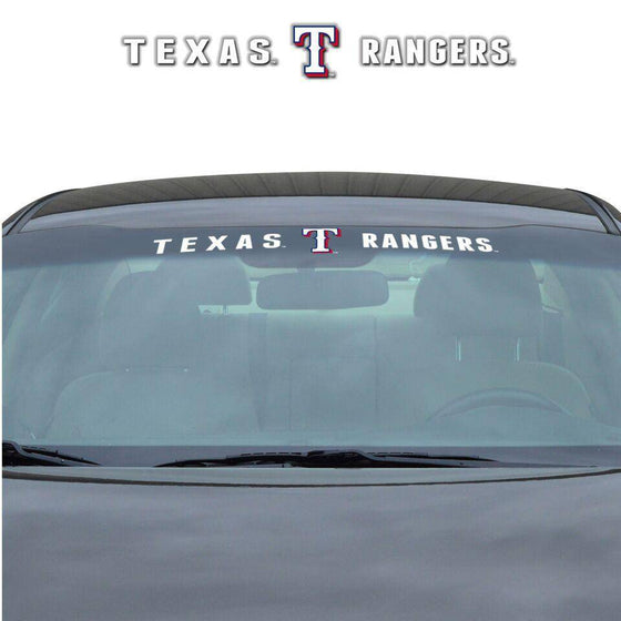 Texas Rangers Decal 35x4 Windshield (CDG) - 757 Sports Collectibles