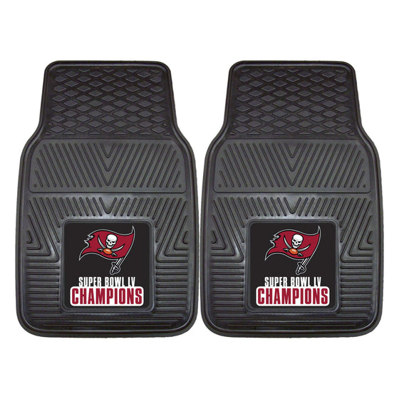 FANMATS Tampa Bay Buccaneers Super Bowl LV Champions Heavy Duty Car Mat Set - 2 Pieces - 757 Sports Collectibles