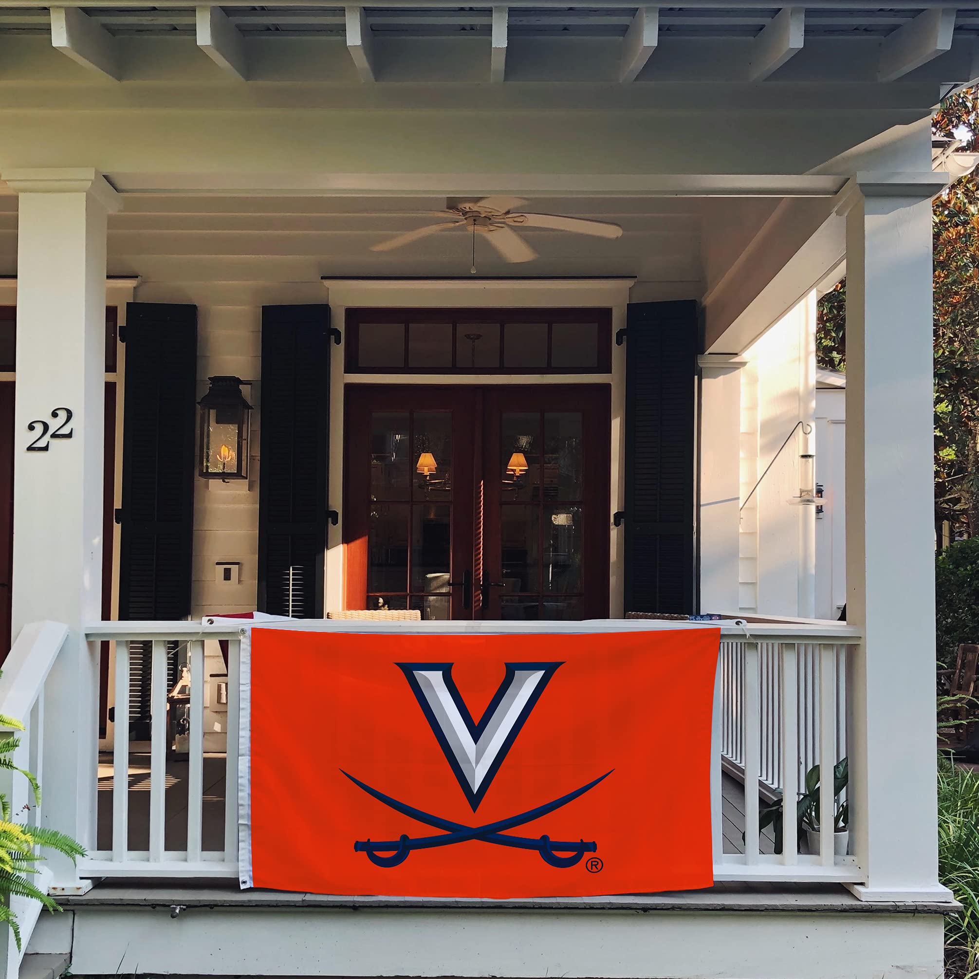 Desert Cactus University of Virginia Flag Cavaliers UVA Wahoos Flags Banners 100% Polyester Indoor Outdoor 3x5 (Style 2) - 757 Sports Collectibles