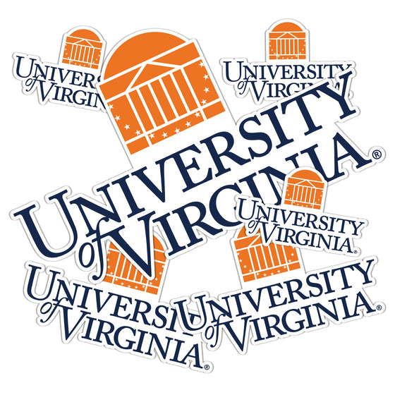 University of Virginia Cavaliers Sticker Cavaliers UVA Wahoos Stickers Vinyl Decals Laptop Water Bottle Car Scrapbook T3 (Type 3-6) - 757 Sports Collectibles