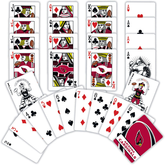 MasterPieces NFL Arizona Cardinals Playing Cards, 2.5" x 3.5" - 757 Sports Collectibles