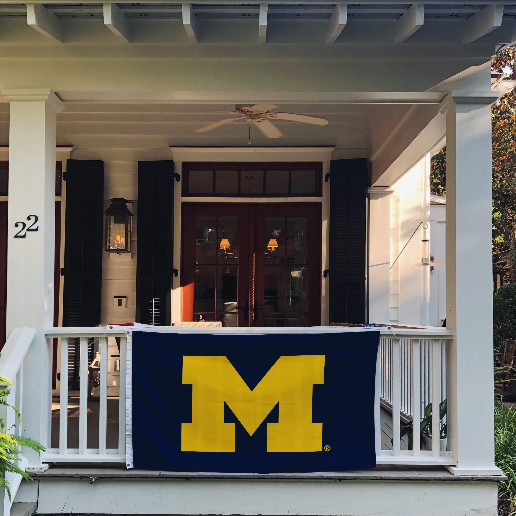 Desert Cactus University of Michigan Flag Wolverines UM U of M Flags Banners 100% Polyester Indoor Outdoor 3x5 (Design 1) - 757 Sports Collectibles