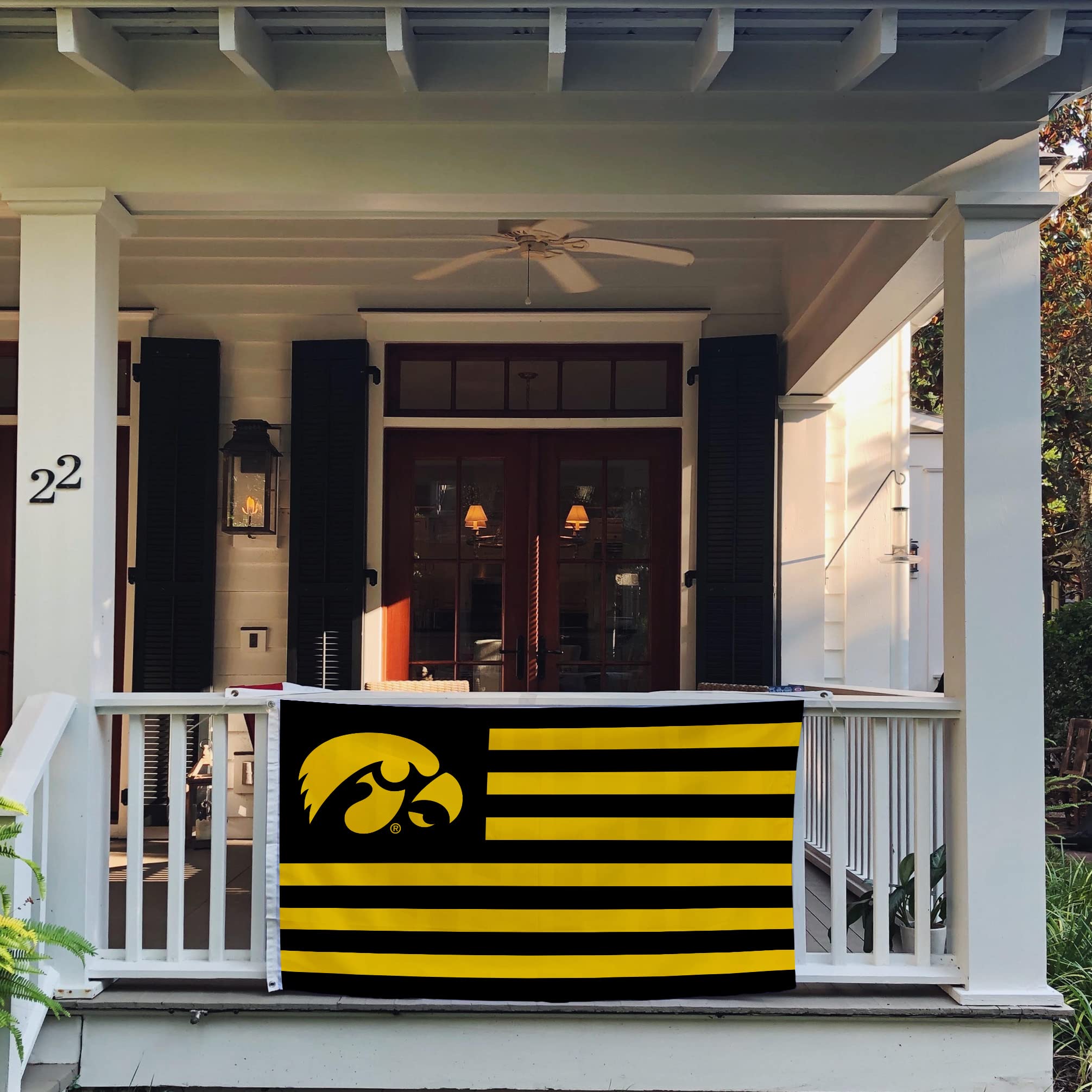 Desert Cactus University of Iowa Flag Hawkeyes Flags Banners 100% Polyester Indoor Outdoor 3x5 (Nation) - 757 Sports Collectibles