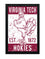 Limited Edition Virginia Tech Hokie Bird Vintage Poster Art Print 13x19" - Gifts for Virginia Tech Fan (Add Black Frame) - 757 Sports Collectibles